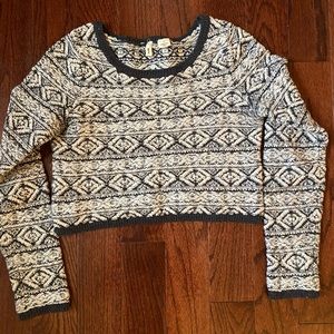 Cropped Winter Sweater